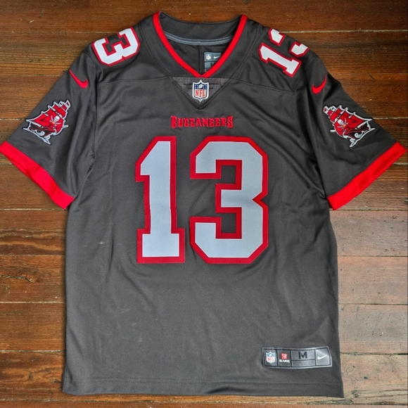 Men's Tampa Bay Buccaneers Mike Evans Nike Pewter Alternate Vapor Limited Jersey - Picture 2 of 5